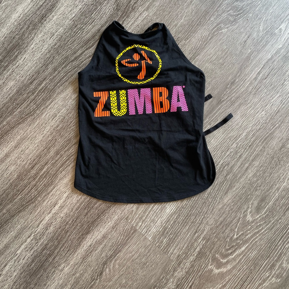 ZUMBA Tribe open tie back tank